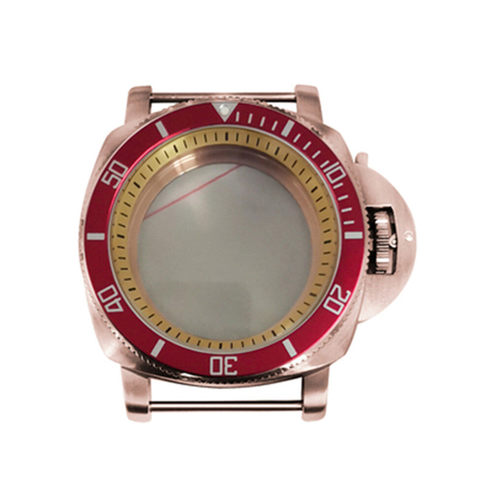42mm Stainless Steel PVD Rose Goden Watch Case for NH35/NH36/4R/7S Movement