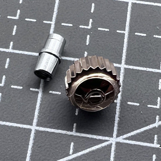 6.0mm Roségoldene Uhrenkrone mit Rohr passend für OMEGA Seamaster 300
