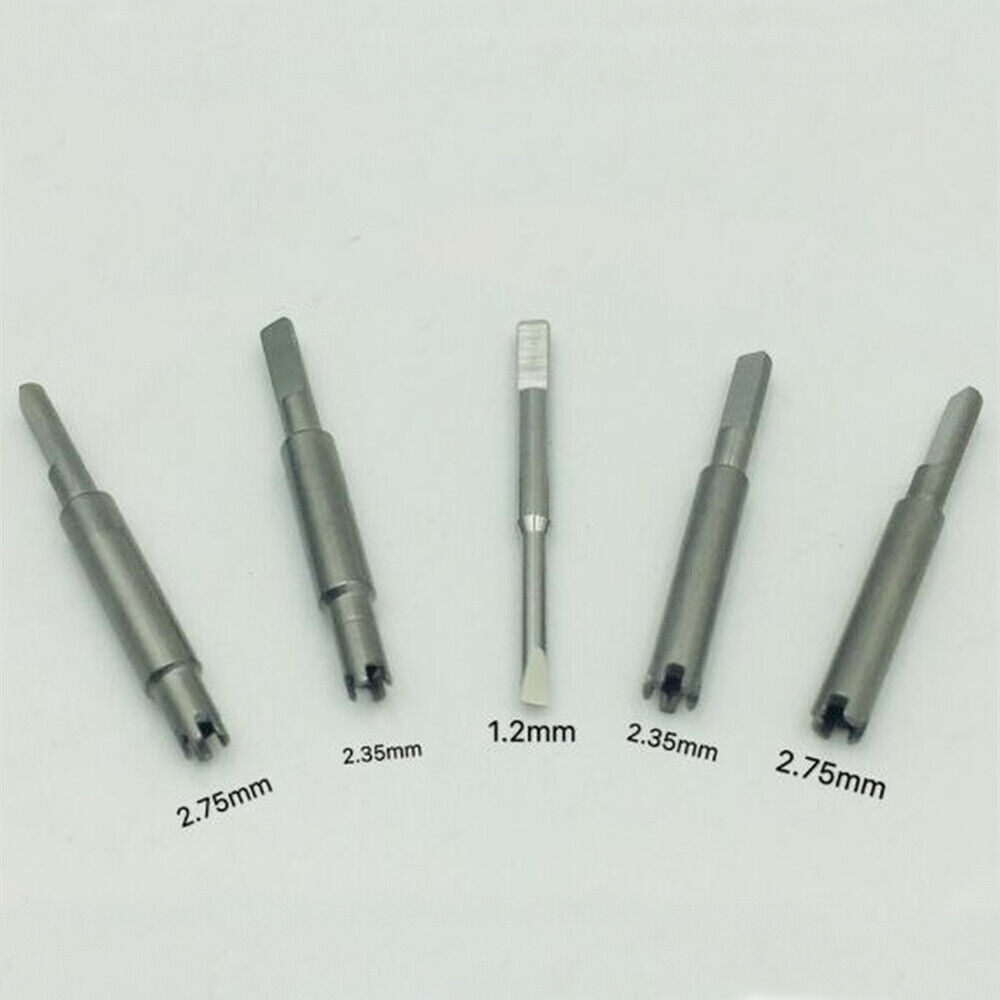 RICHARD MILLE stainless steel watch screwdriver set with precision tips for RM watch repairs and adjustments.