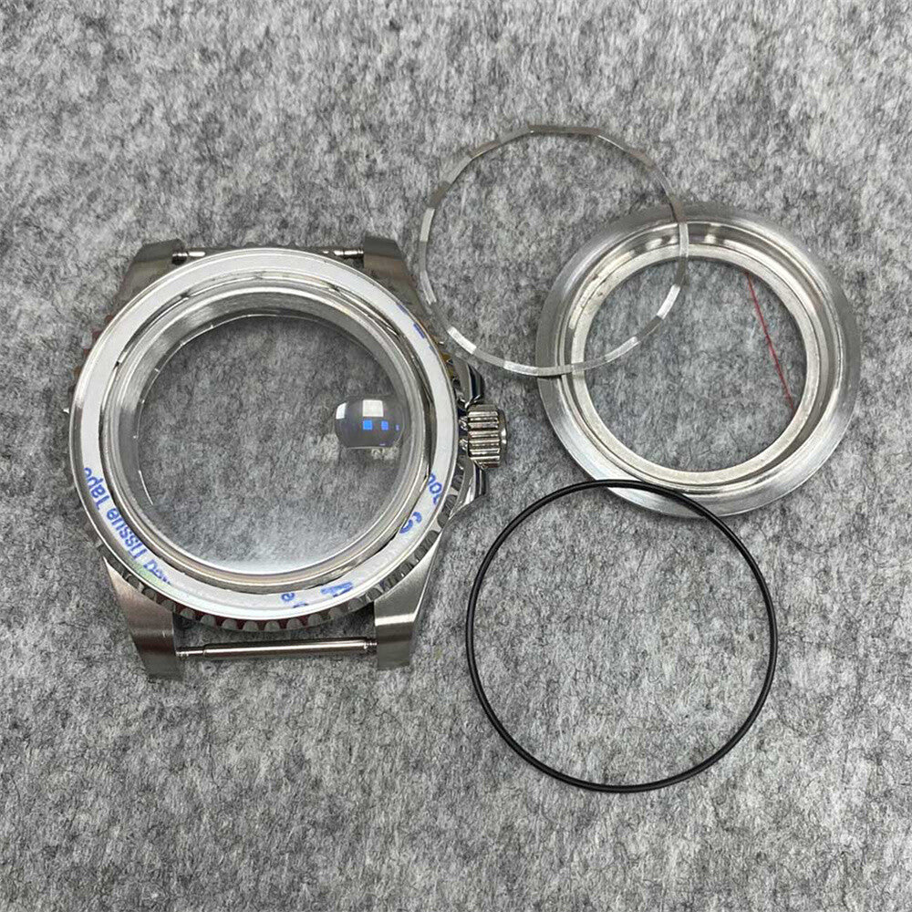 Boîtier de montre en verre saphir grossissant 40 mm pour montre NH35/NH36