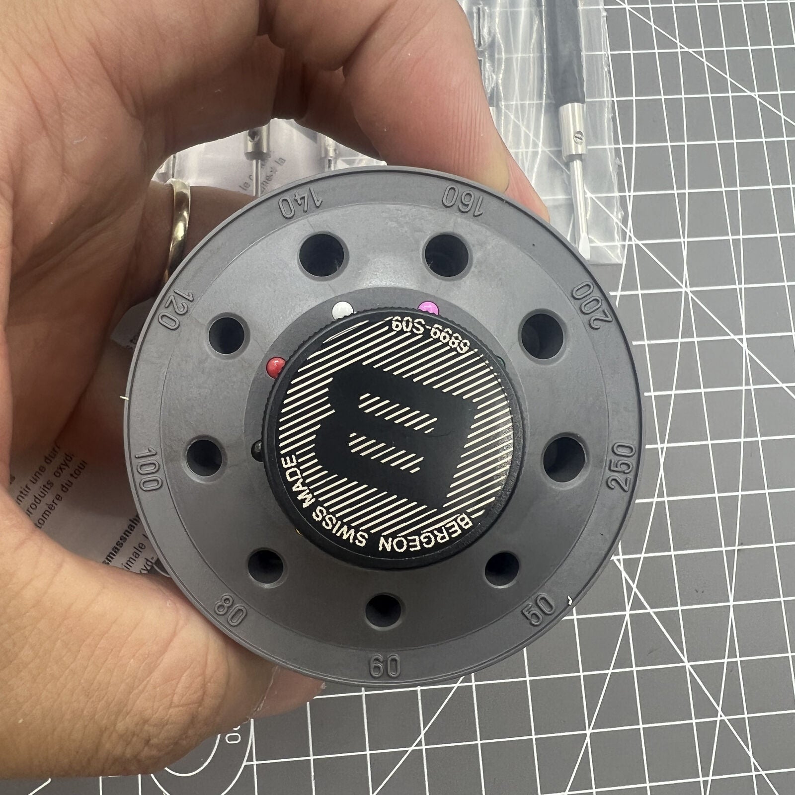 Bergeon 6899-S09 Swiss Made stainless steel 9-piece ergonomic screwdriver set for watch repair.