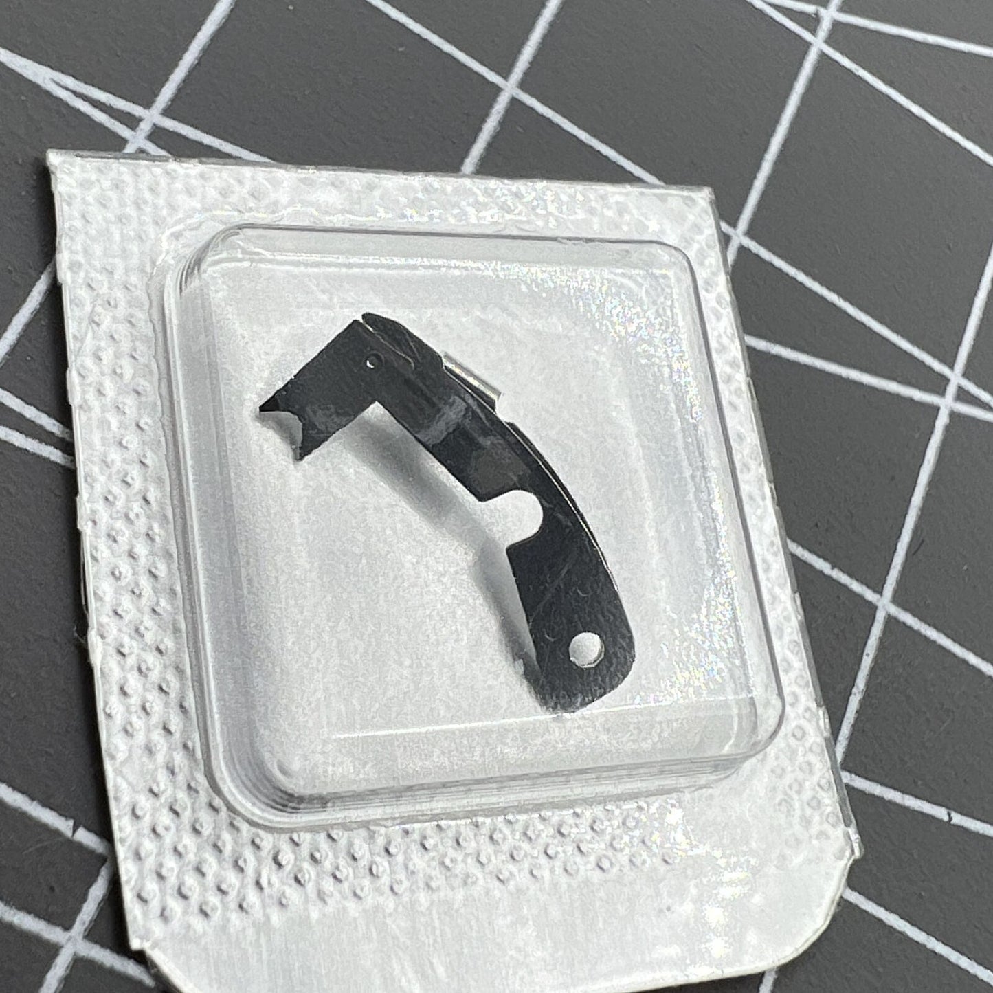 Ref.8139 ETA 7750 watch operating lever, precise spare part improving chronograph performance by Tissot.