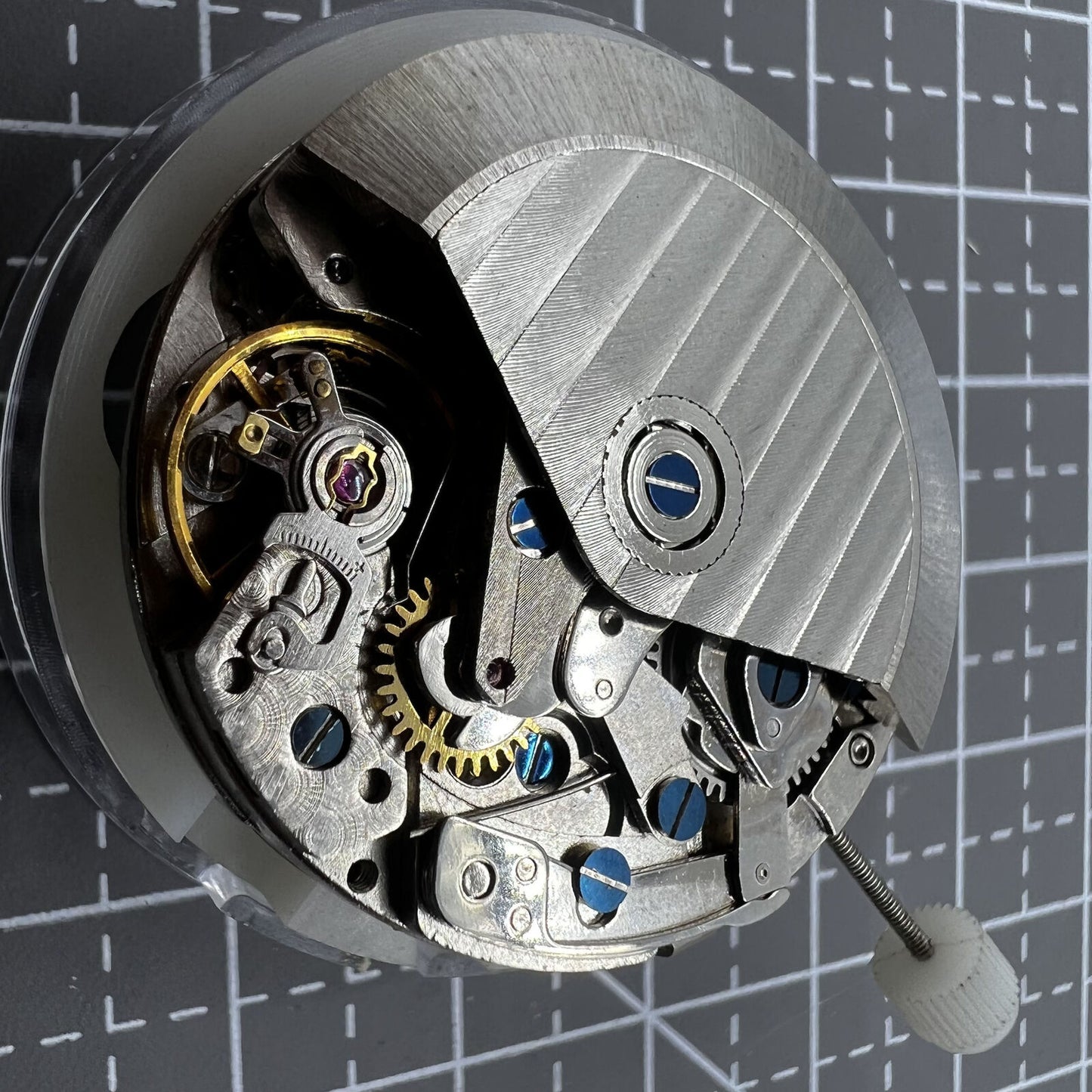 ETA 7750 automatic chronograph watch movement with single calendar, precise and reliable for watch accessory repairs.