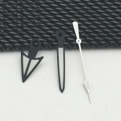 Green luminous watch hands set for NH35A/NH36A movement by NO18, 9.5x14x15mm size, perfect for watch repair.