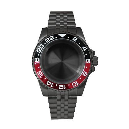 Boîtier de montre en verre saphir 40 mm pour mouvement NH35/NH36, boîtier modifié