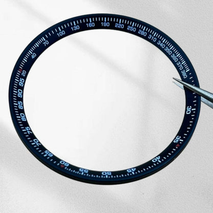 Schwarzer Metallring 37x31,5x1,7 mm, modifiziert f�r Watch Accessories, langlebig und stilvoll.