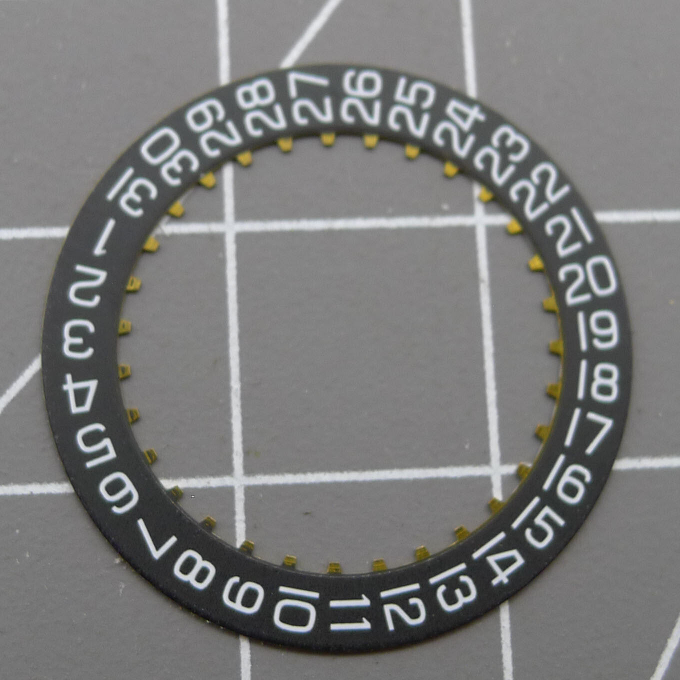 2 Stück Universal Datumsscheibe Datum Rad ETA2824-2 2892 Uhrwerk schwarz