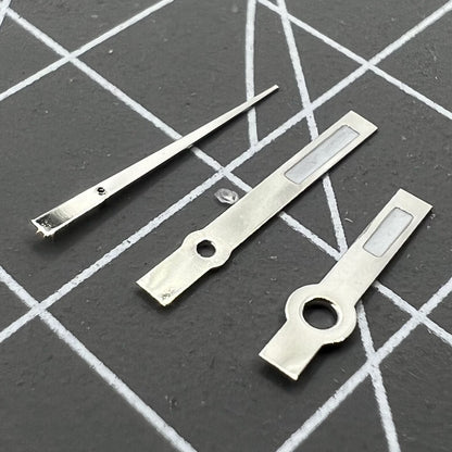 Aiguilles de montre à pointe carrée de 10,5 mm, luminescentes vertes, pour mouvement à quartz Hattori Epson PC32