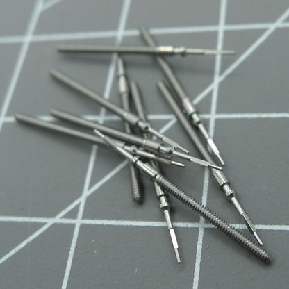 Watch winding stem for Miyota 6S20 and 6S10 movements, precise replacement part for repairs.