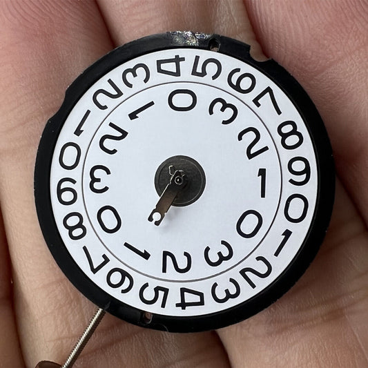 Ronda 519 Swiss quartz watch movement with precision timing for quality watch repairs.