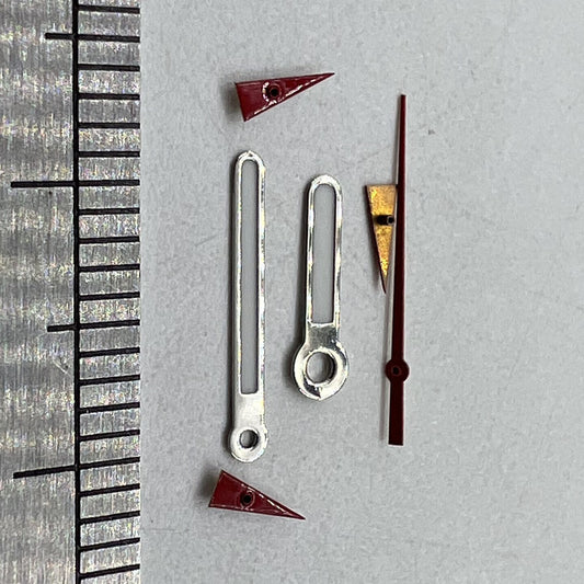 Uhrzeiger, rund, spitz, 11 mm, grün leuchtend, für Miyota OS10 OS20 OS60 OS80