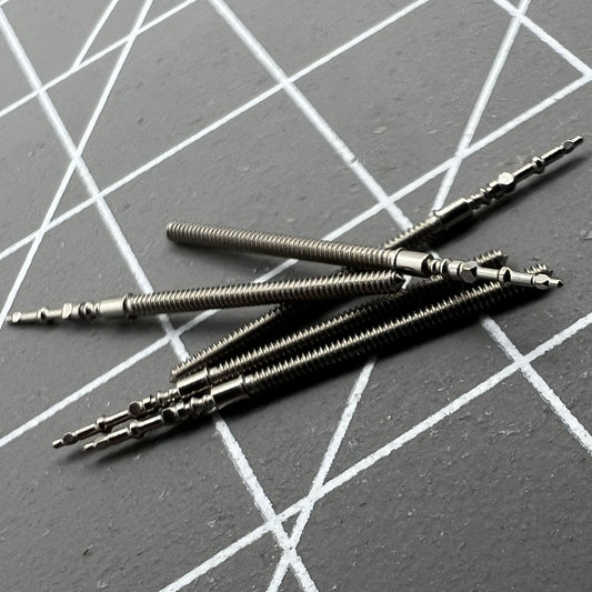 Watch winding stems for VJ12, VJ32, VJ42, VJ52, VJ22, VJ33, VJ43 movements, durable replacement parts.