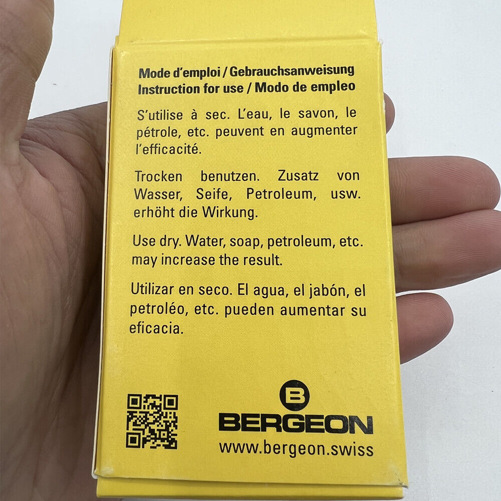 Bergeon 5444-C coarse polishing tool for rust removal on watch accessories, ensuring a clean finish.