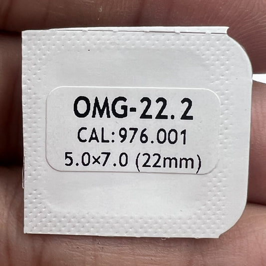 Golden hour, minute, and second watch hands set for 976.001 movement