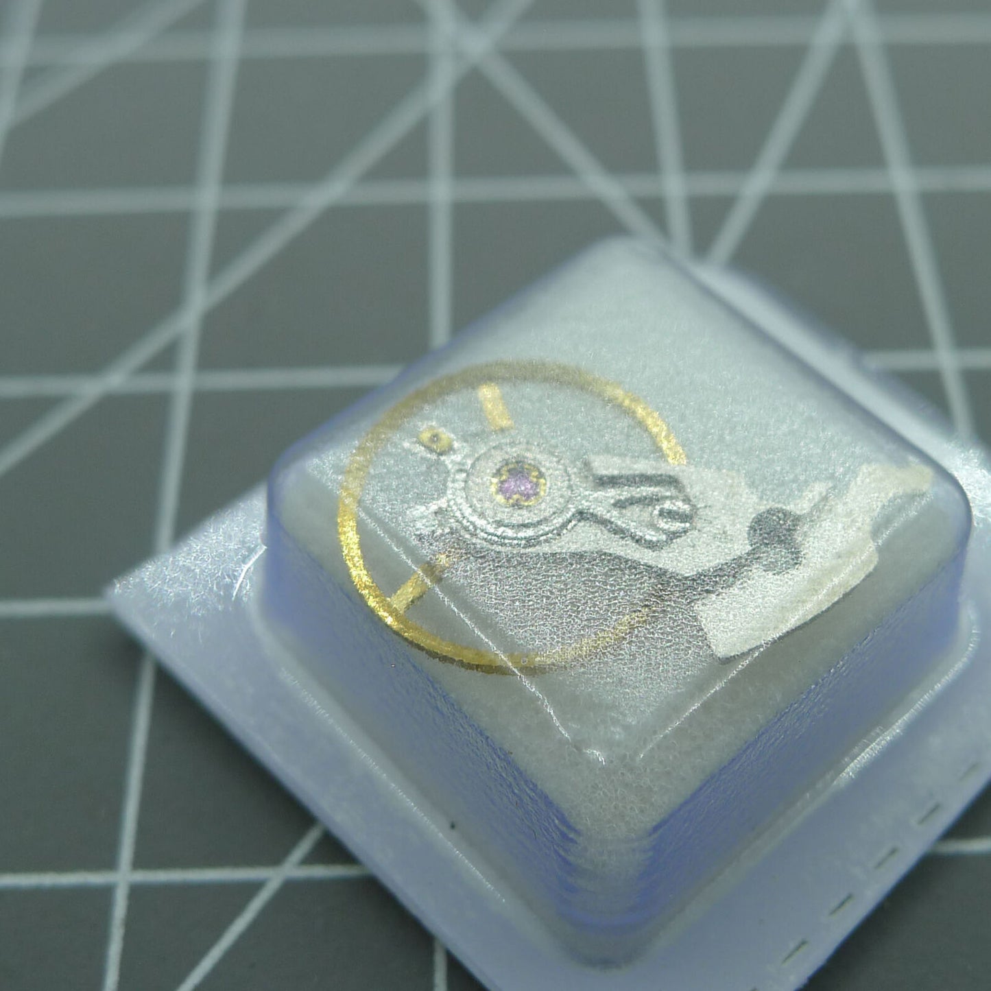 High-precision watch balance wheel with splint for ETA C07.111 movement, ideal for repairs and replacements.