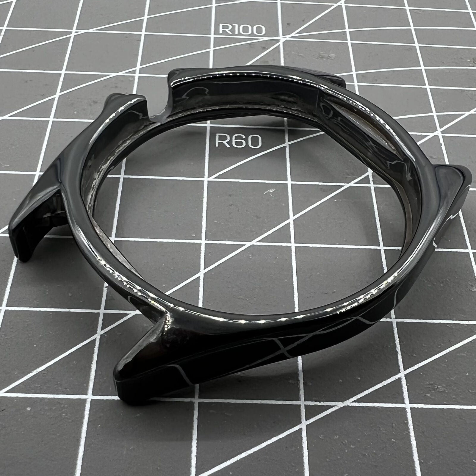 Black ceramic replacement watch case for men's Chanel J12, durable and stylish accessory.