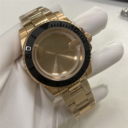 41MM durable watch case with 20MM strap, compatible with Miyota 8215/8205/8200/2813 movements for watch accessories.