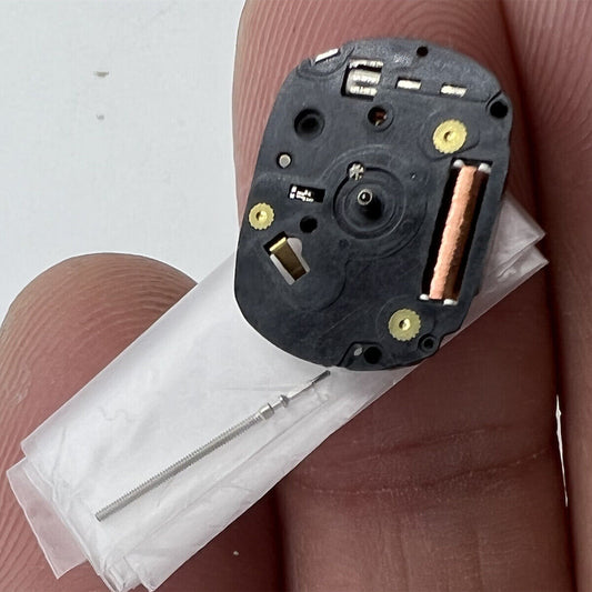 Japan Made Hattori Epson TMI VX01B quartz watch movement with stem for precise timekeeping