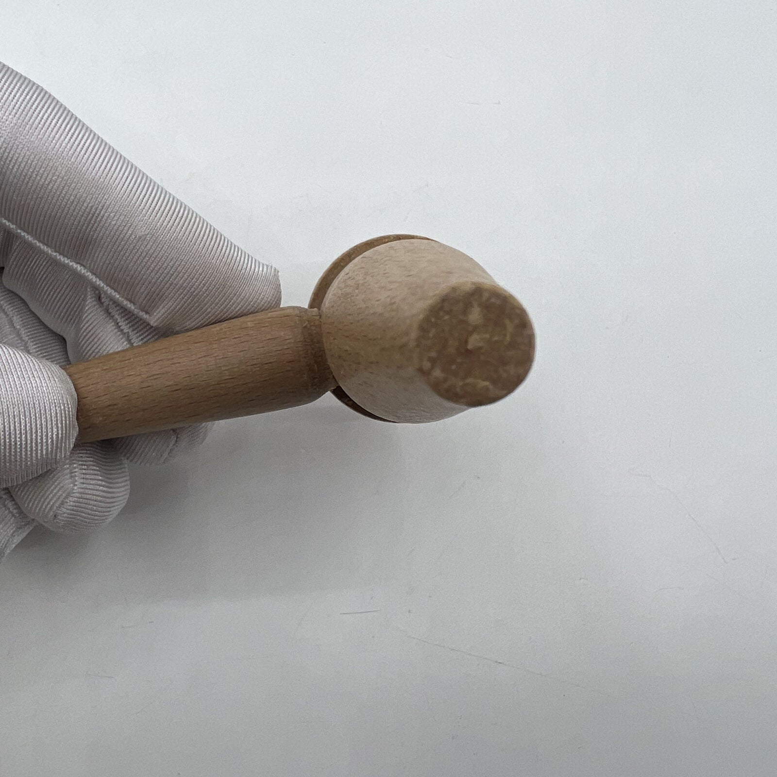 Swiss Made Bergeon 1447 boxwood mallet for precise watch bracelet pin adjustments and repairs