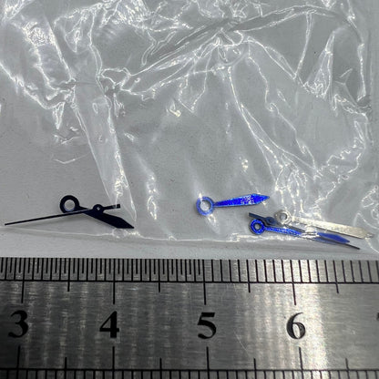 Aiguilles de montre bleues 11 mm en forme de flèche sans luminescence pour mouvement à quartz Miyota 2035 #11