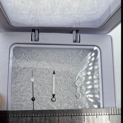 C3 green luminous watch hands set by P1-7-A for SKX/SBBN with NH35A/NH36 movement, enhancing nighttime readability