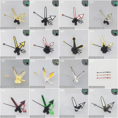 Green luminous watch hands for NH35 NH36 movement, enhancing readability in low light, Accessories brand.