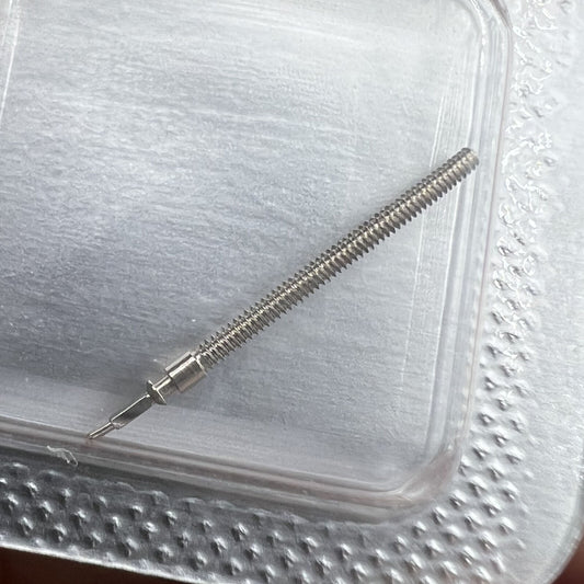 Generic watch winding stem for ETA 901.001 and 901.005 movements, precise fit for smooth winding performance.
