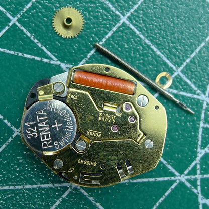 Swiss Made Ronda 1062 quartz watch movement with 2 hands for accurate timekeeping and durability.