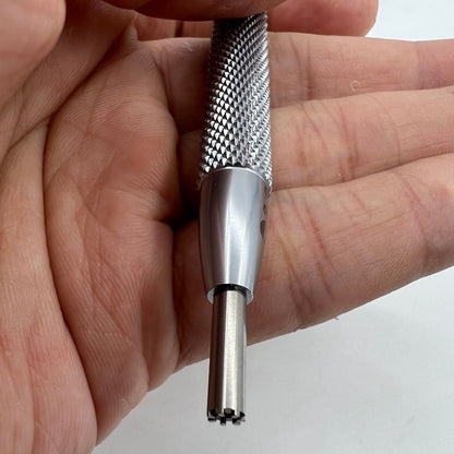 Omega 8800 watch movement tool featuring oscillating weight rotor screwdriver for precise repairs by Precision.