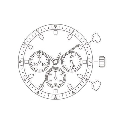 Miyota JS20 Japan Quartz Movement