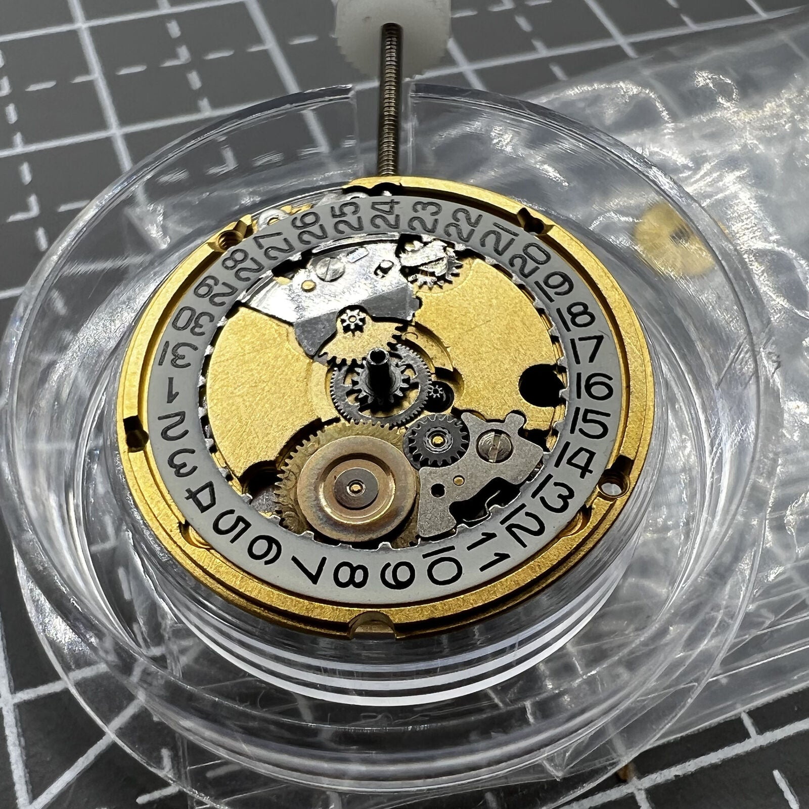Swiss ETA 956.112 quartz watch movement with 3 hands and date window at 3, reliable precision