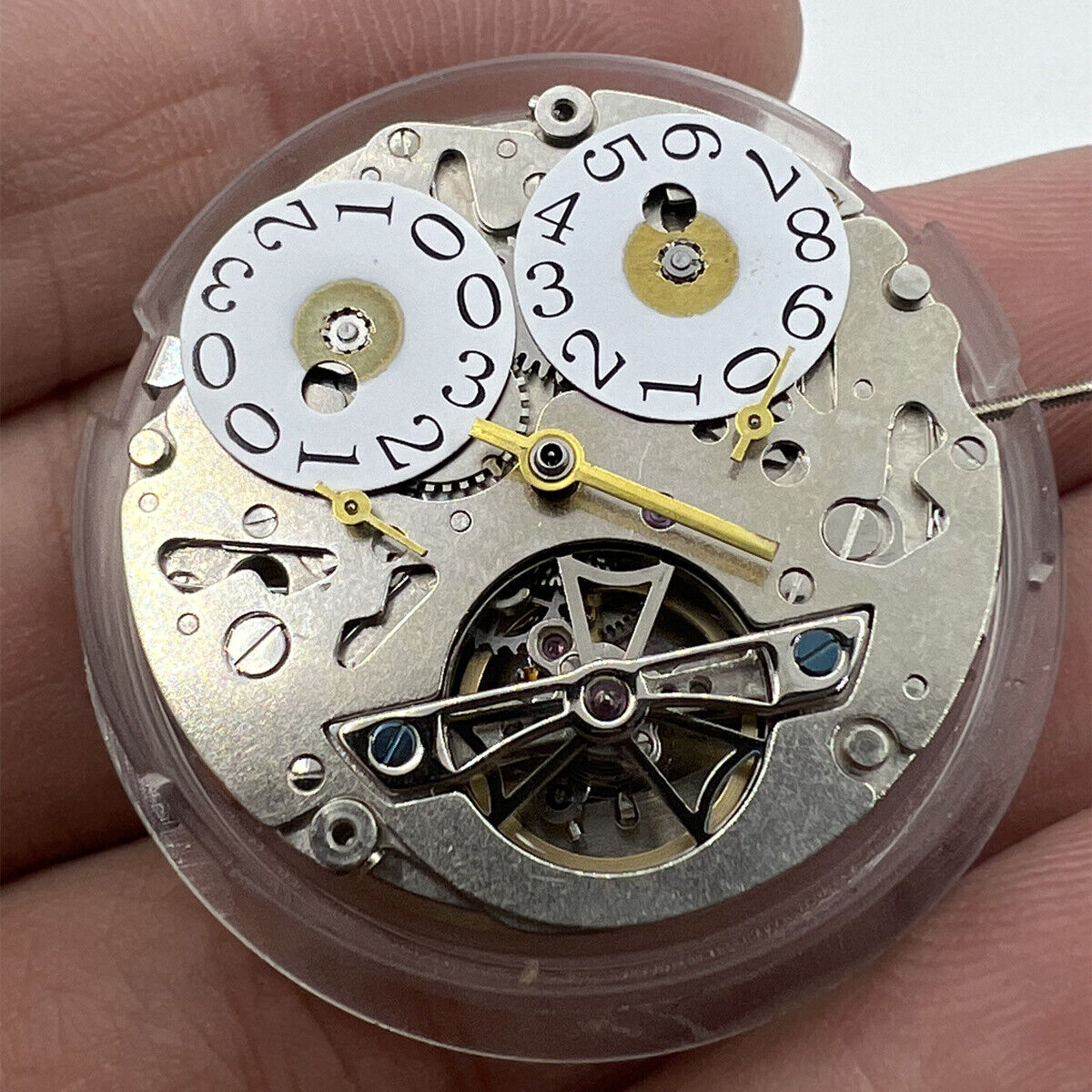 Tianjin Seagull ST2525 watch face showcasing big date at 12 o?clock with automatic mechanical movement.