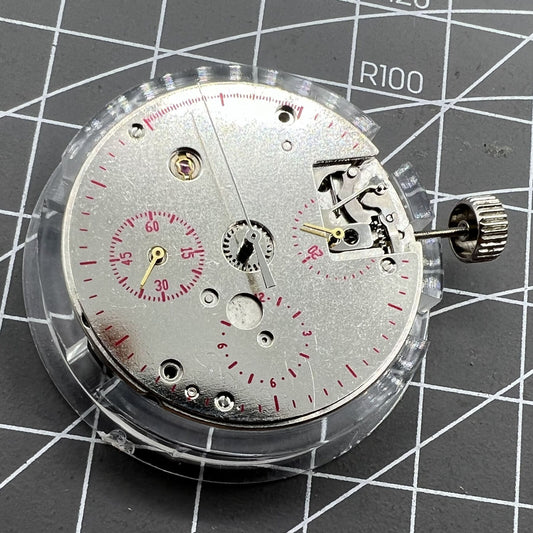 Tianjin Seagull ST19 ST1901 automatic mechanical movement close-up showing intricate watch parts and craftsmanship.