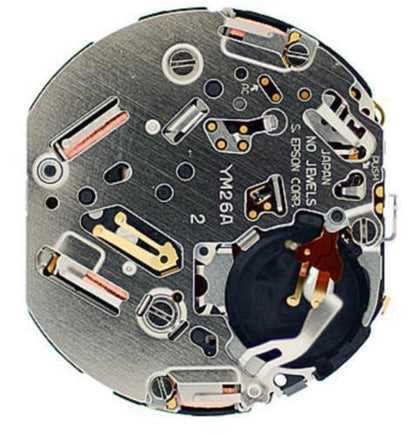 Hattori Epson YM26A quartz watch movement with precise Japanese craftsmanship for reliable timekeeping