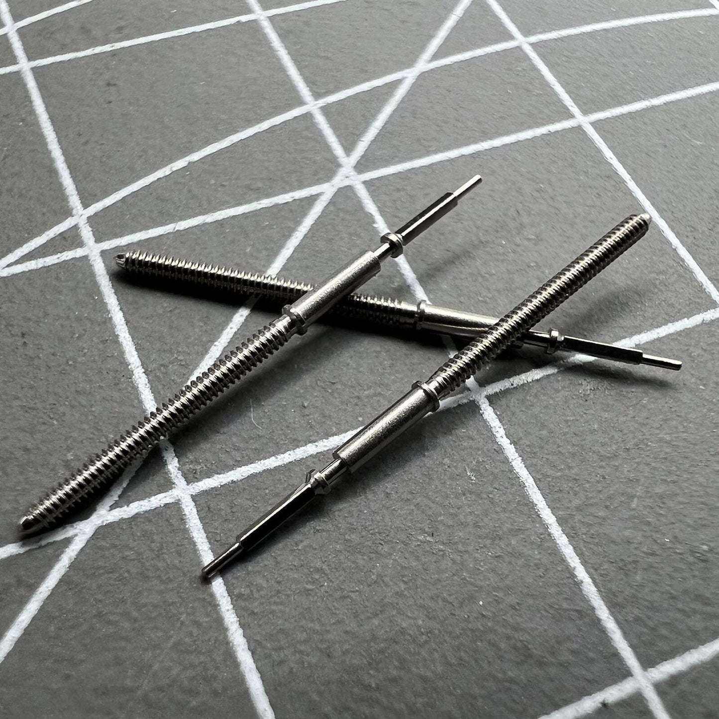 Watch stems compatible with Ronda 6003B 6003D 6004D 6004B 6203B-4H movements, precision fit.