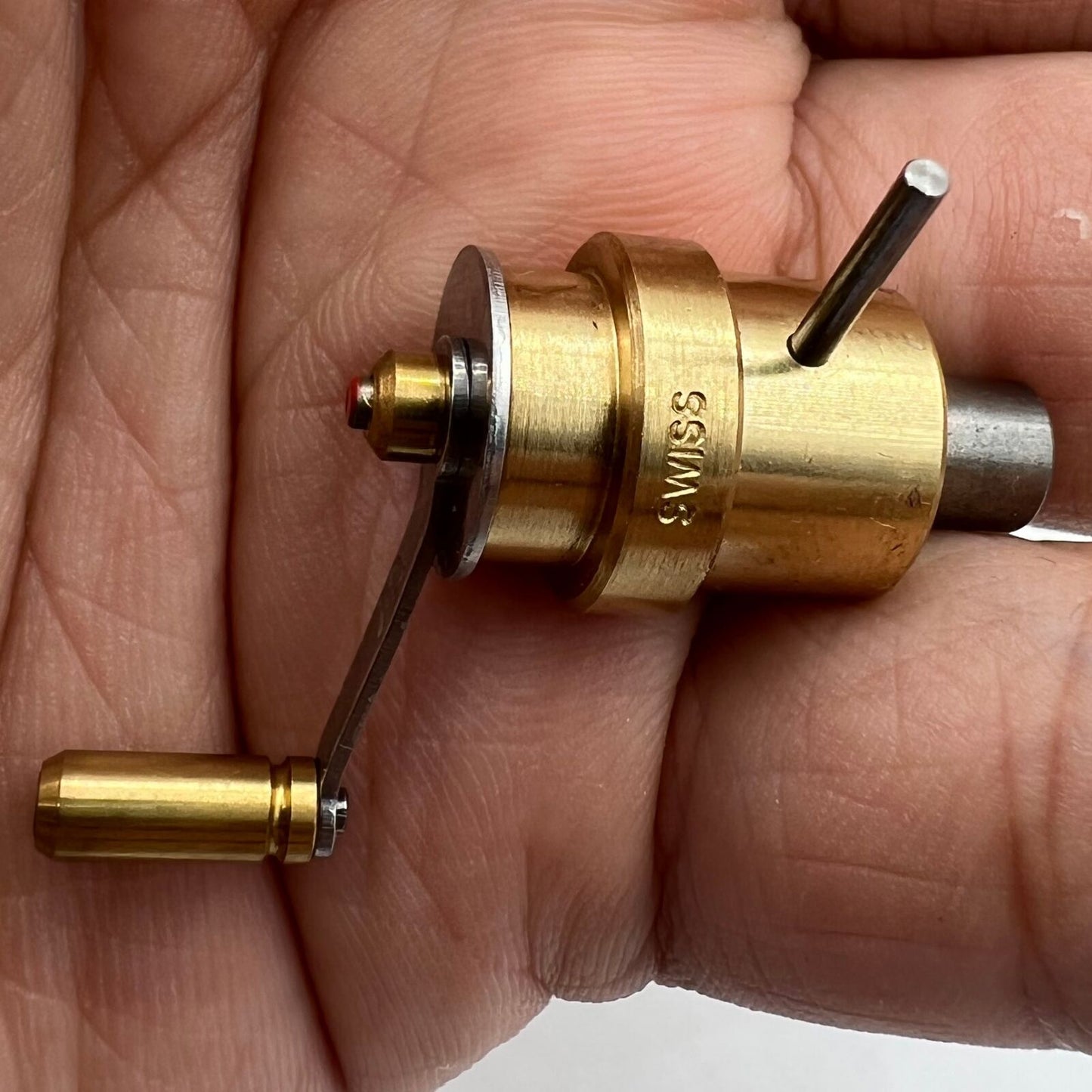 Bergeon 2729-ETA-07 mainspring winder for ETA calibre watch repair, precision spare barrel tool.