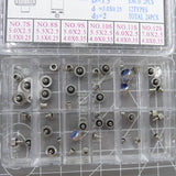 AC-663S Stainless Steel Screw Type Crown Each 2PCS 12 Types Total 24PCS