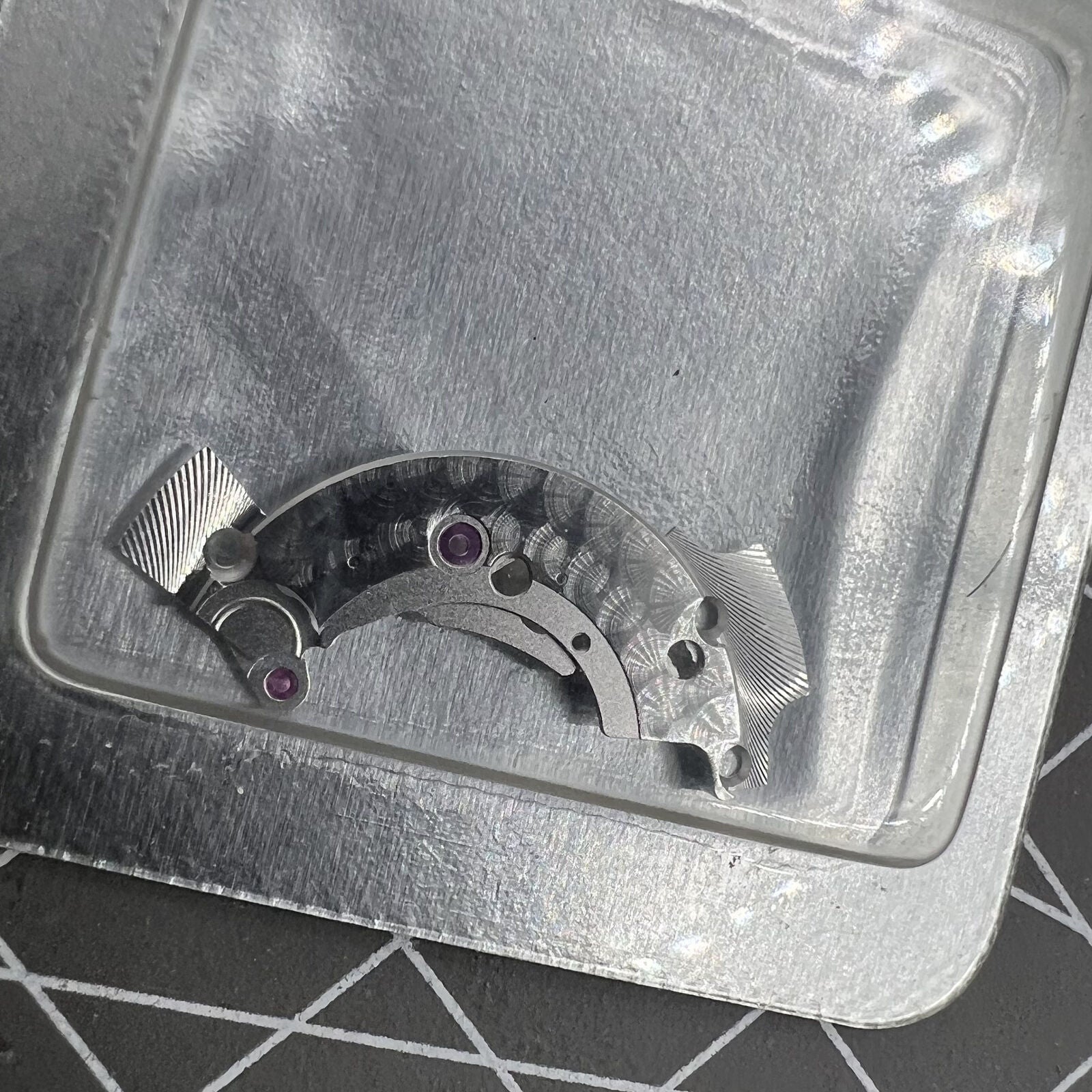 Silver upper bridge splint for ETA2892A2 2892A watch movement replacement, compatible with various watch brands.