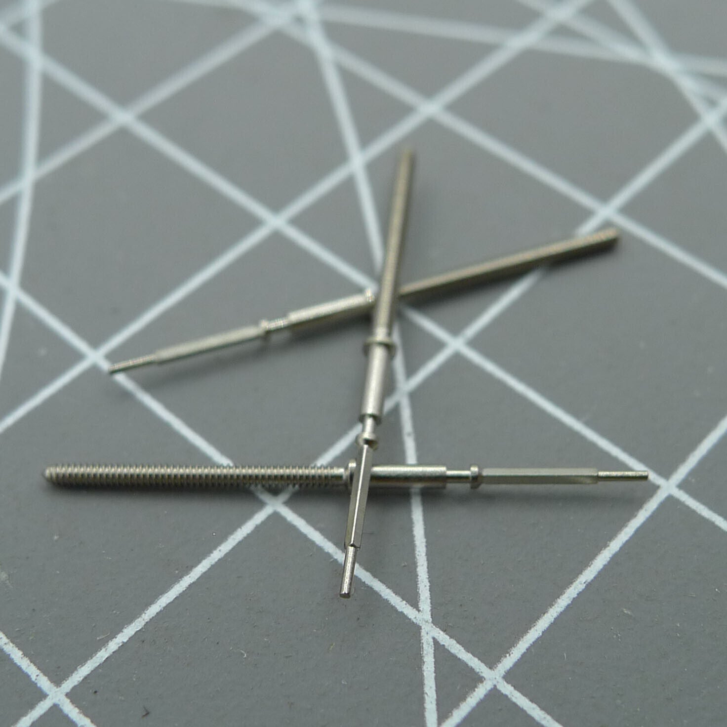 Durable watch winding stem for Swiss Ronda Z50 Z60 movement, precise replacement part.