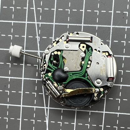 Silber ISA 8171 watch movement with 5 hands and white single calendar dial at 6 o?clock by Silber brand.