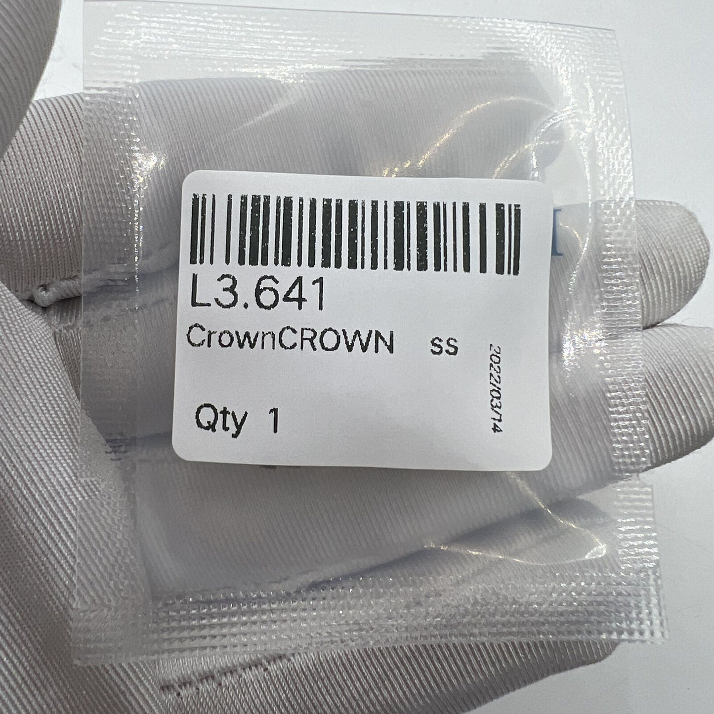 Silver 6x4.5mm watch crown replacement for Conquest L3.641.4 by Generic, precision fit accessory.
