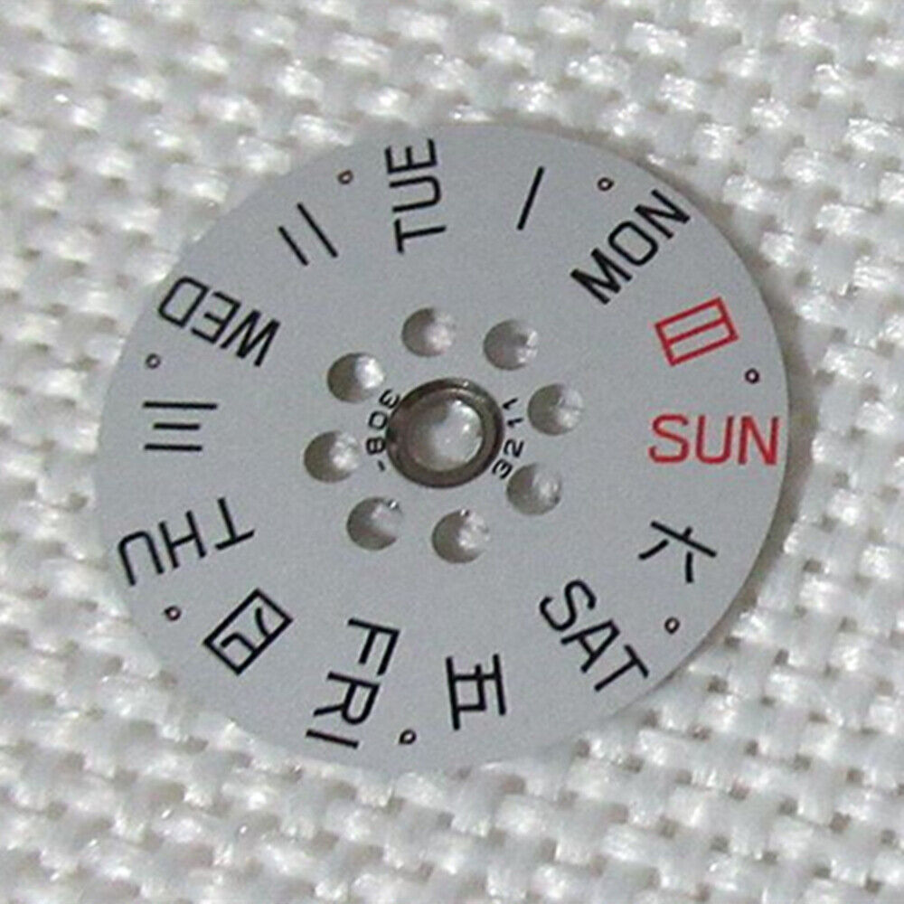 Alt tag 1: Numberal Week Disk Wheel for Movement 8200#1013 by Numberal, precise watch accessory for accurate timekeeping.  