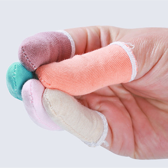 Brand New Mixed Color Cotton Natural Disposable Finger Cots Sets Watch Repair