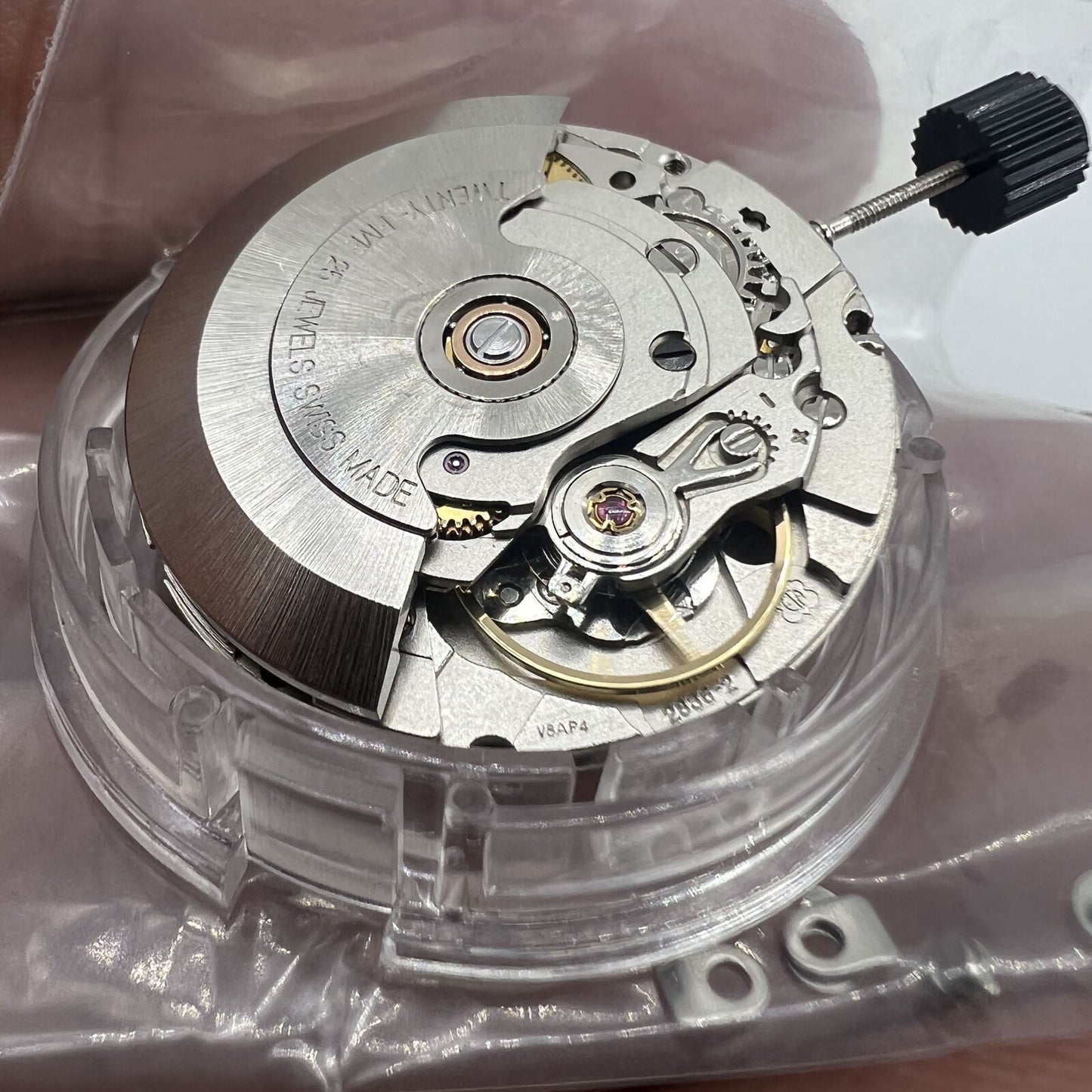 Silver Day Date ETA2836-2 Geneva V8 Mouvement mécanique certifié Authentique suisse