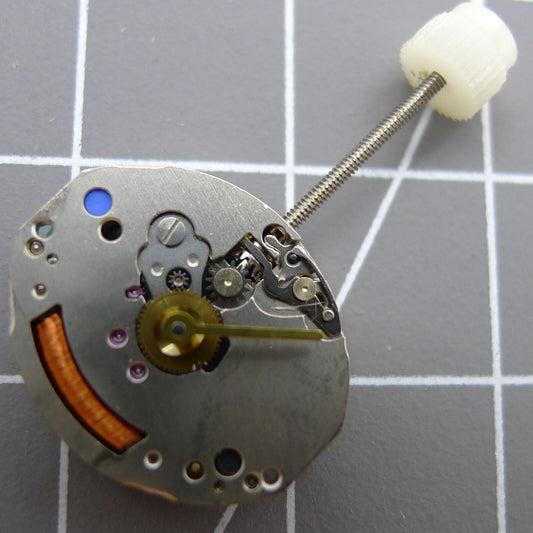 Swiss Made ETA 578.004 quartz movement with 2 hands, 6 jewels, high precision replacement part.