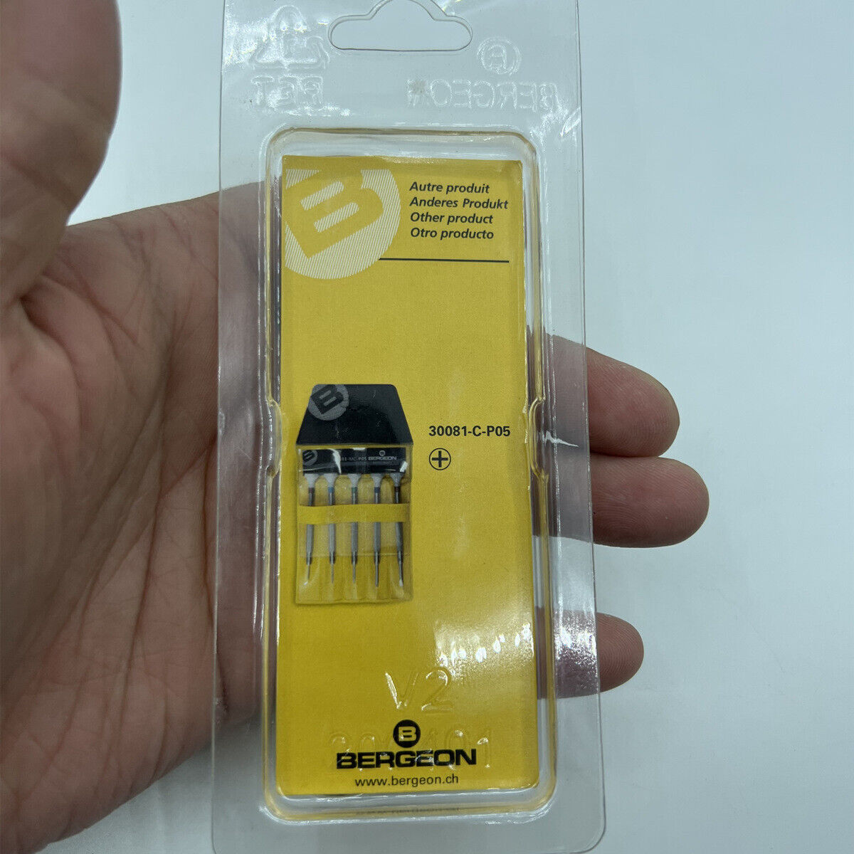 Bergeon 30081-C-300 Screwdriver Phillips Ø3.00mm Ergonomic Screwdriver