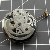 26.5mm DANDONG 7120 Automatic Mechanical Watch Movement Hollow Silver