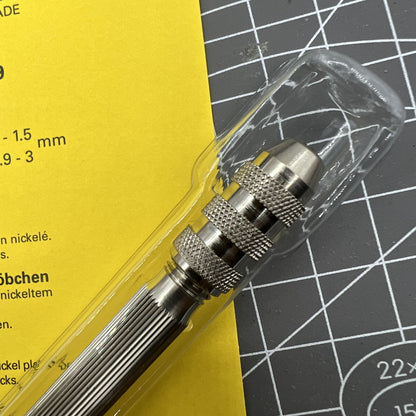 Bergeon 5679 Swiss Made Pin Vice tool for precise watch case and strap opening, adjustable 0-3 mm capacity