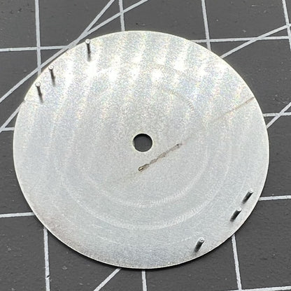 Skype Blue 28.5mm watch dial for NH35 movement with shiny finish, no calendar, premium C1 part