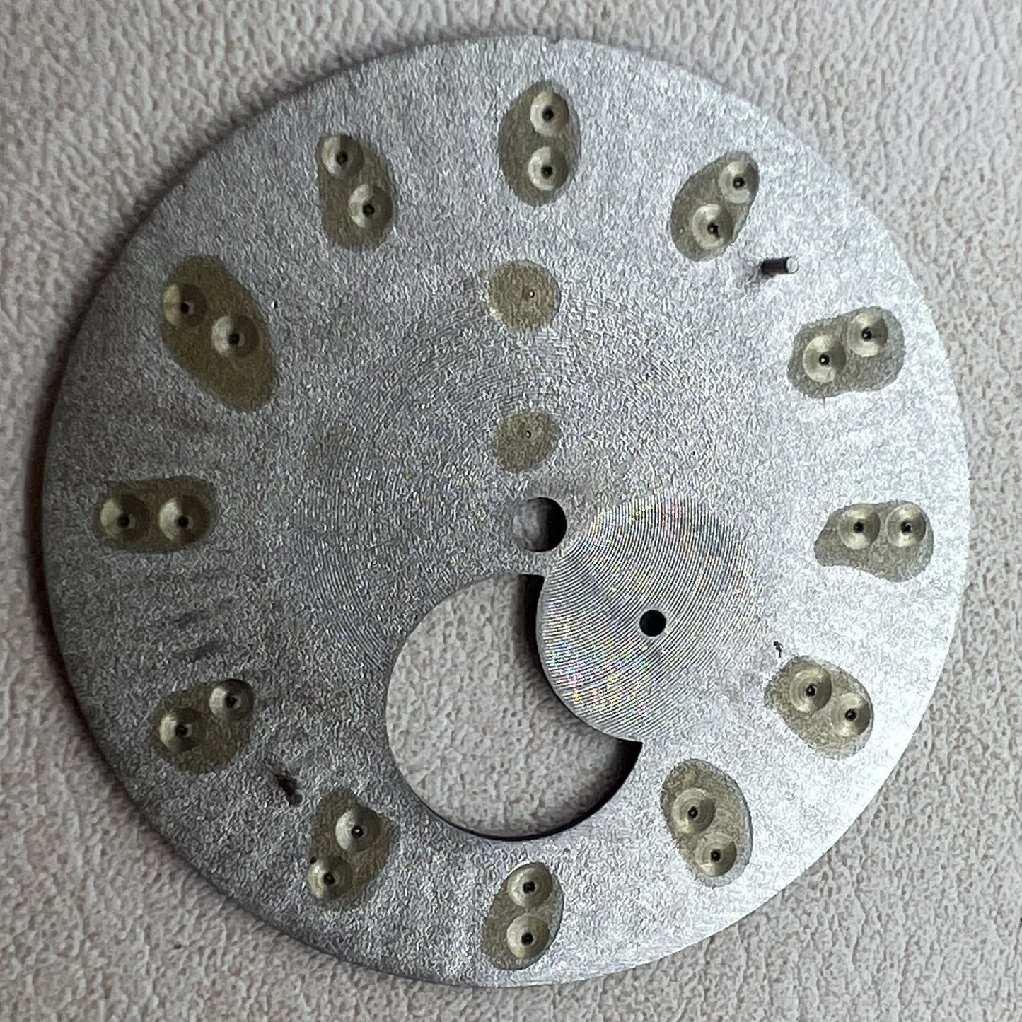 Dunkelgrünes 35mm Cocktail Zifferblatt Silber für NH39 Taucheruhr